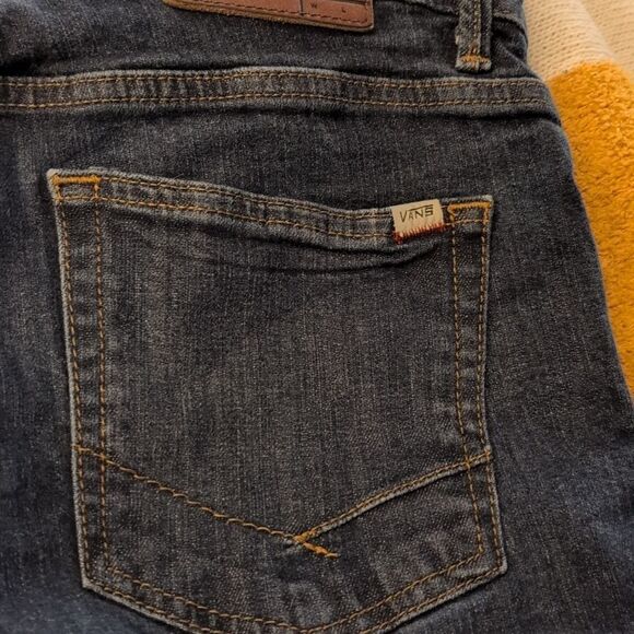 Vans y2k customized dark wash men's denim jeans size 32x32 - Picture 9 of 11